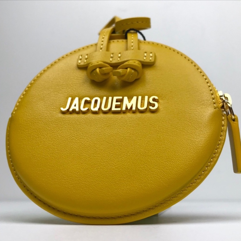 Jacquemus Yellow Leather Le Pitchou Mini Purse Bag